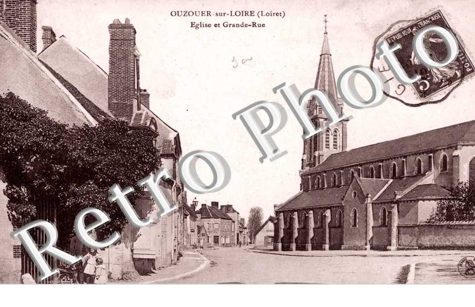 l&#039;eglise   et grande rue