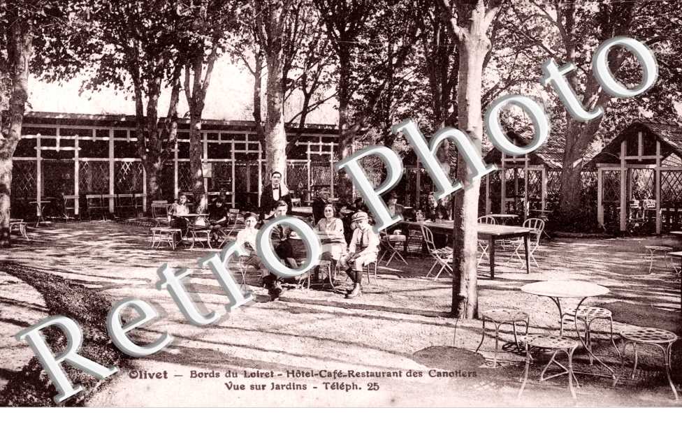 trianon, hotel cafe restaurant des canottiers, vue sur jardins