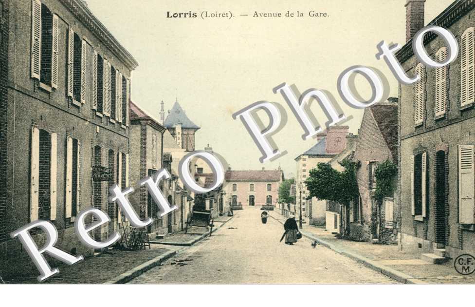 avenue de la gare - carte couleur