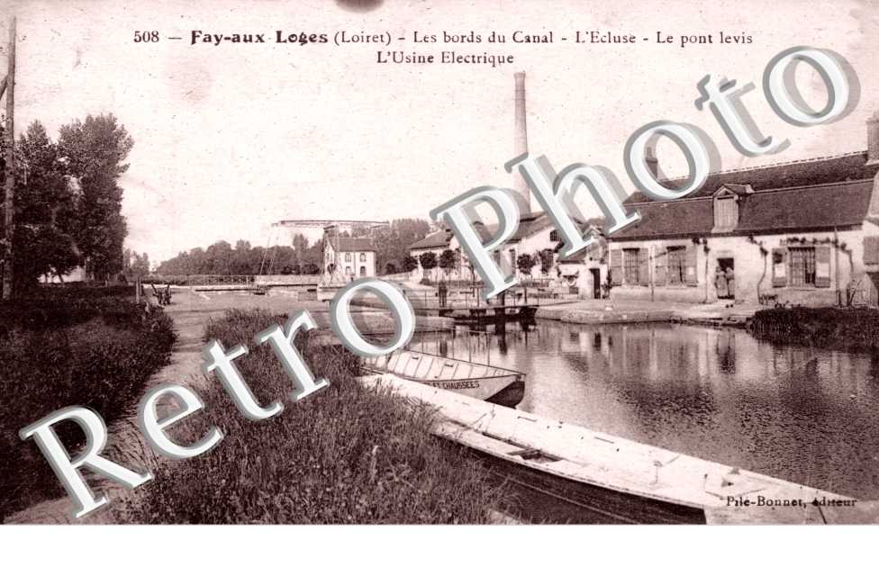 Les Bords du Canal, l&#039;Ecluse, le pont Levis, l&#039;Usine Electrique