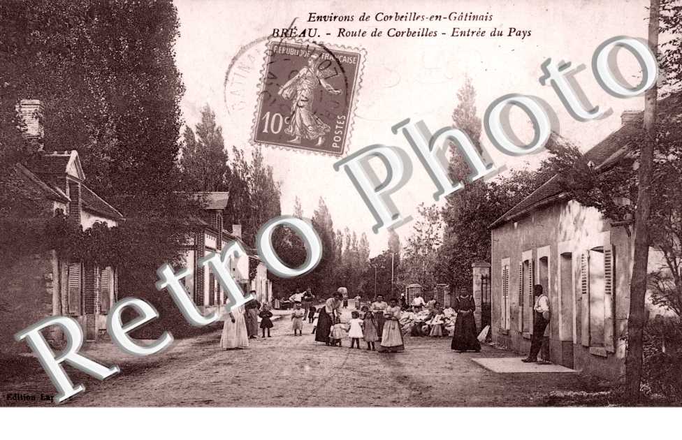 route de corbeilles - entree du pays