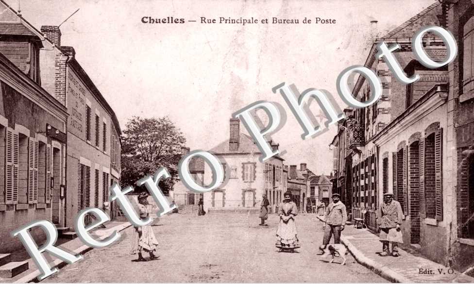 rue principale et bureau de poste