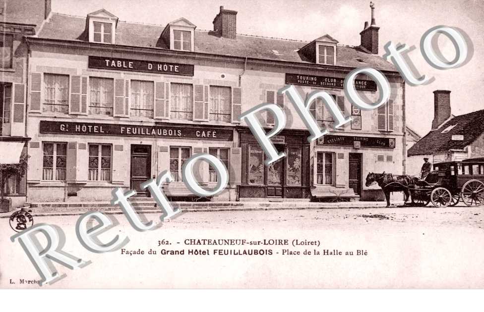 facade du grand hotel Feuillaubois, place de la halle au ble