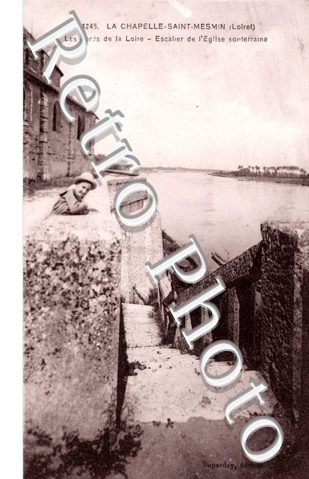 les bords de la loire, escalier de l&#039;eglise souterraine