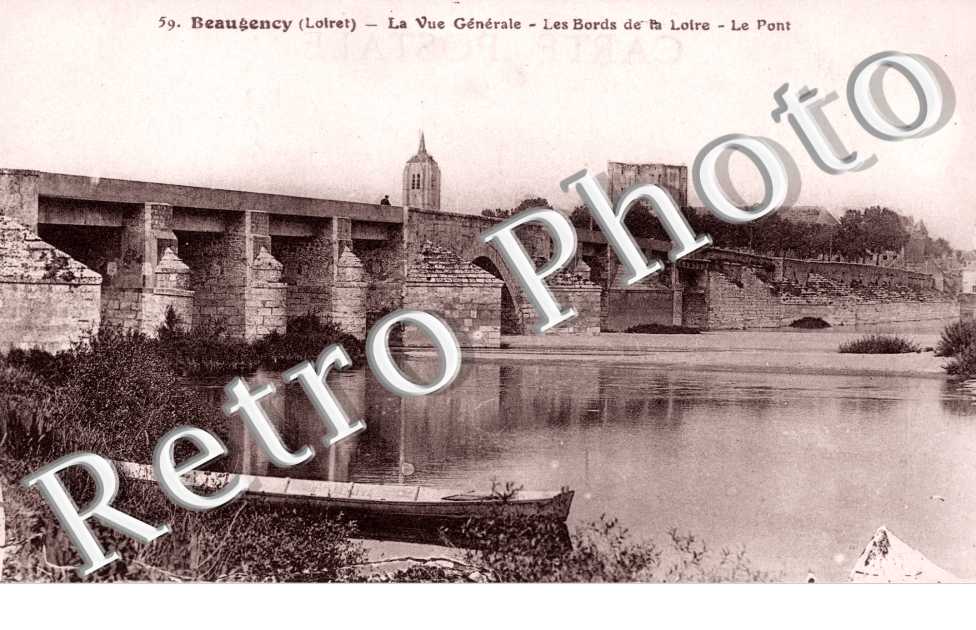 Vue generale, Bords de la Loire, le Pont