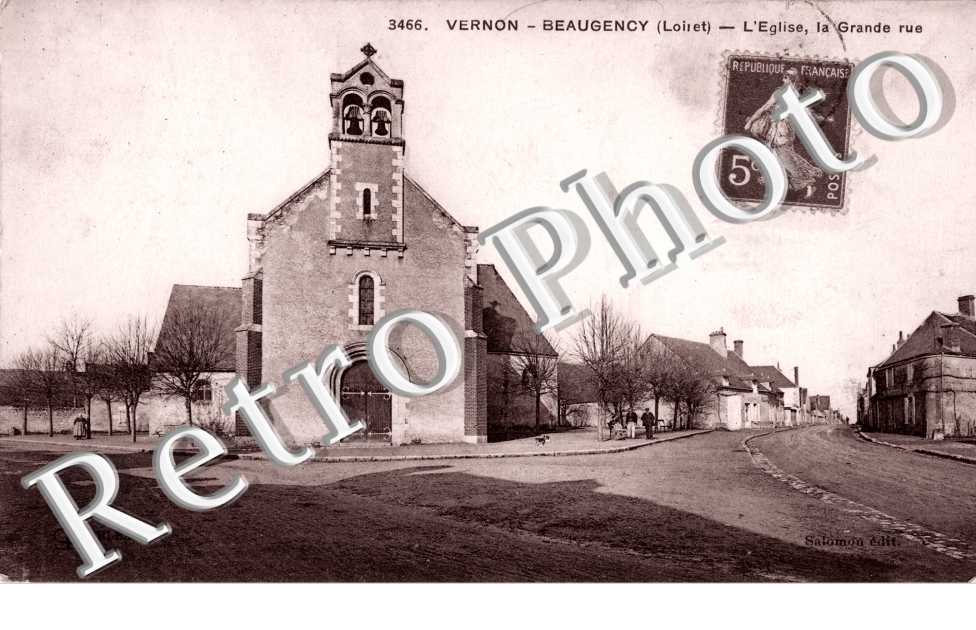 Vernon, l&#039;Eglise et la Grande Rue