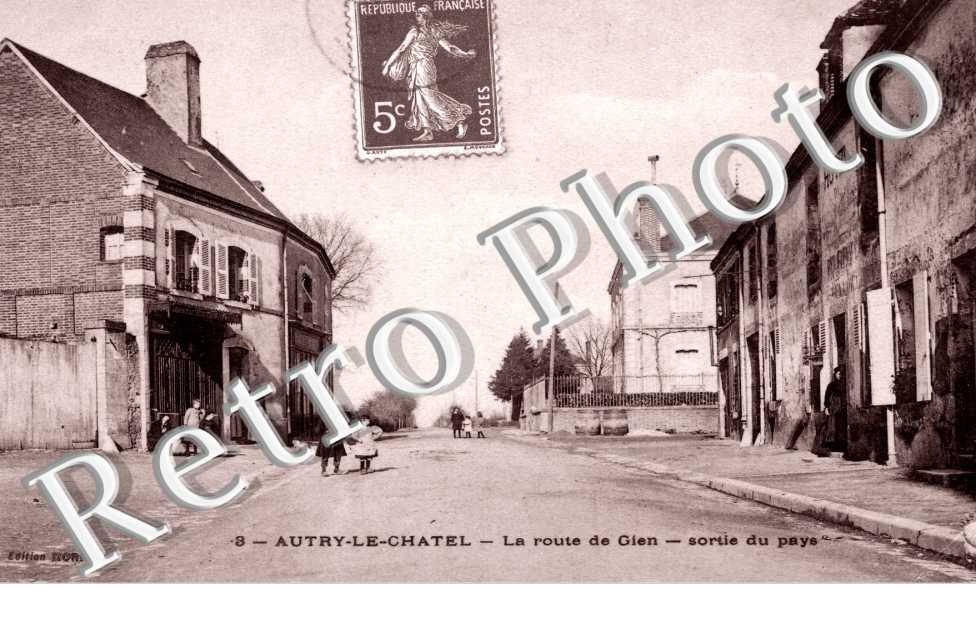 la route de Gien, sortie du pays