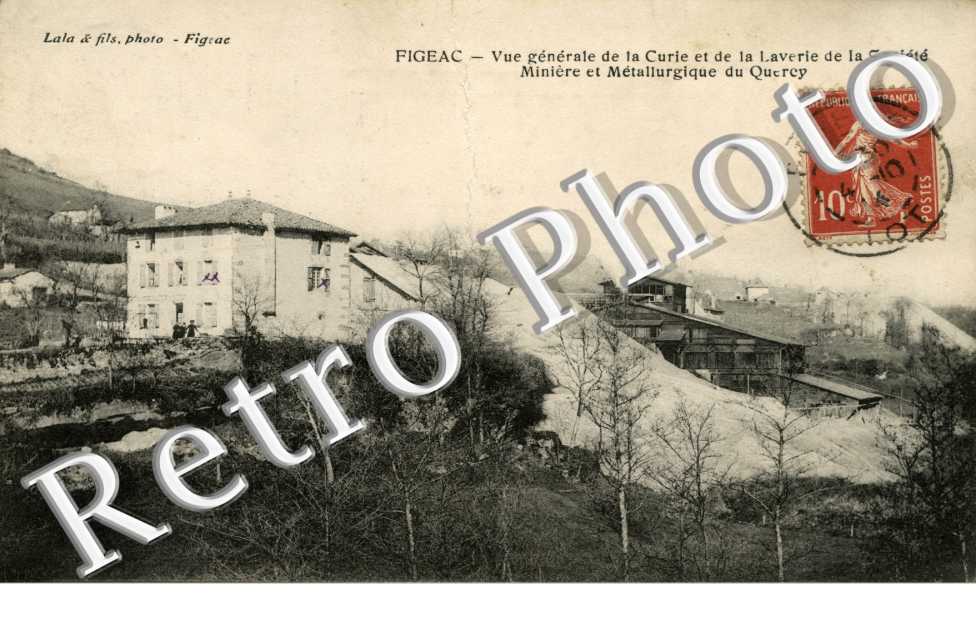 vue generale de la Curie et de la laverie de la Societe Miniere metallurgique du Quercy