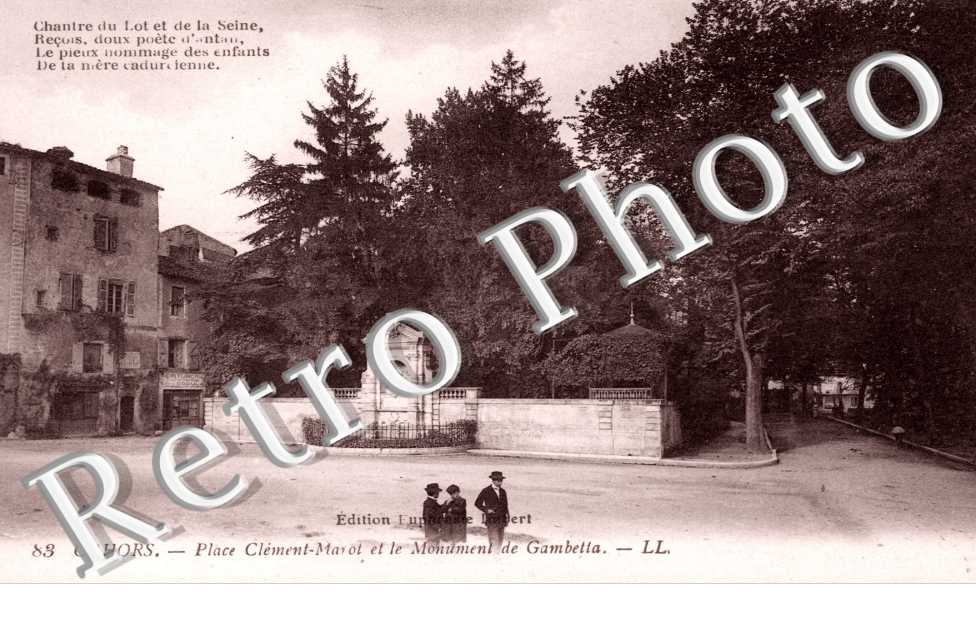 Place Clement-Marot et le Monument de Gambetta