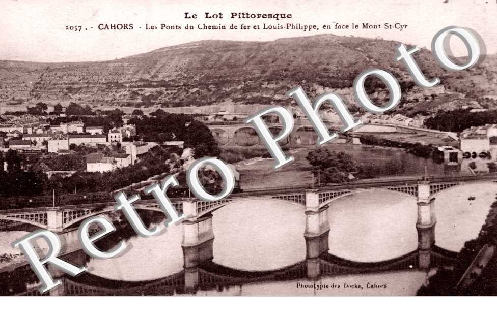 le Pont du Chemin de Fer et Luis-Philippe, le Mont Saint-Cyr