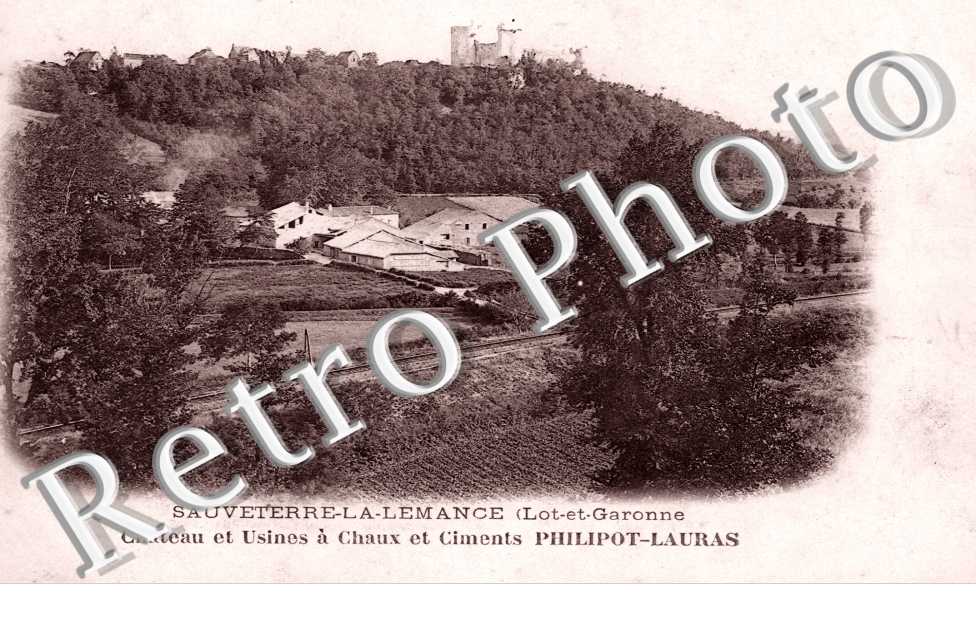 Chateau et Usines a Chaux et Ciments Philipot Lauras