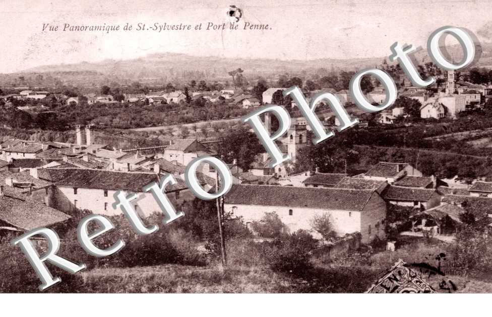 Vue panoramique  et port de Penne