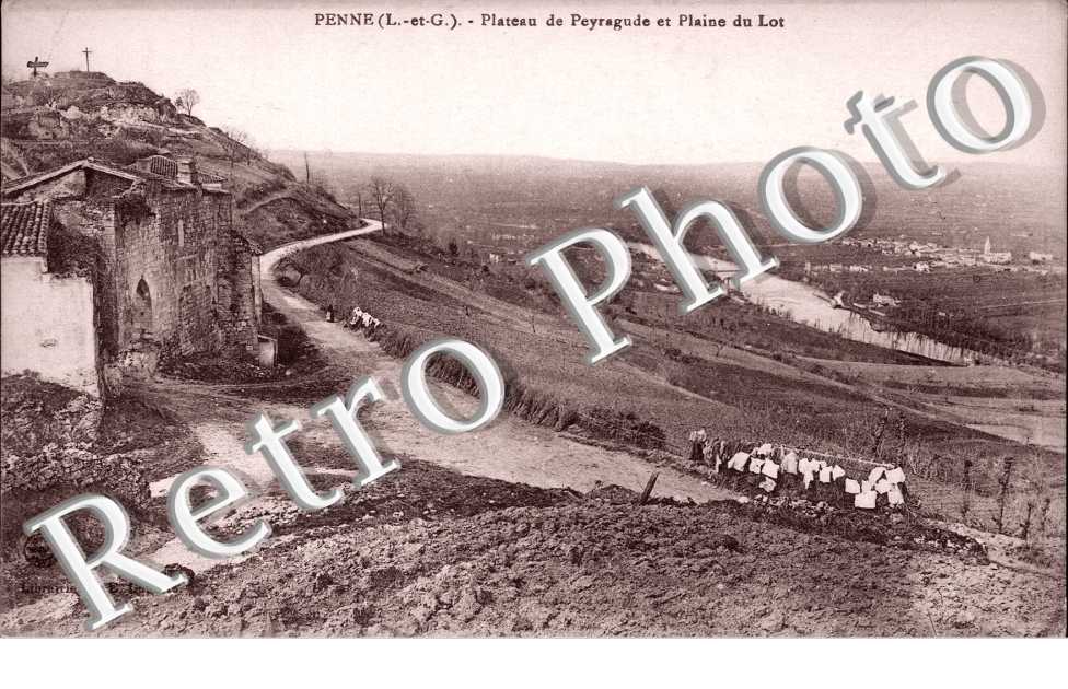 plateau de Peyragude et plaine du Lot 