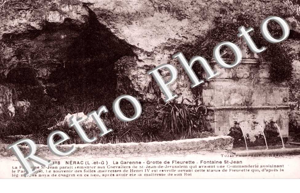 Grotte de Fleurette, Fontaine St Jean