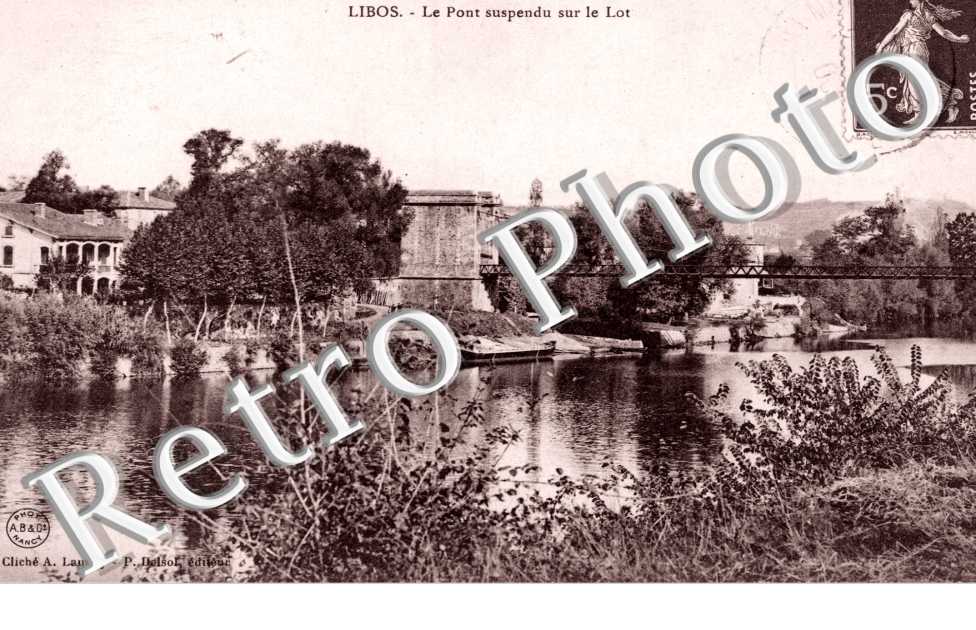 le pont suspendu sur le Lot