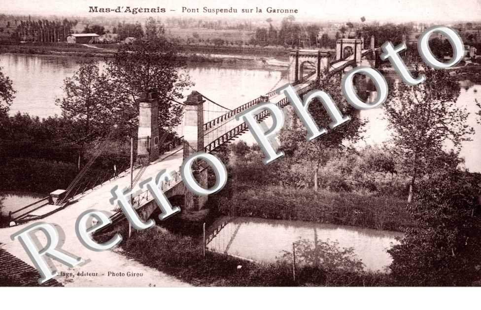 Pont suspendu sur la Garonne