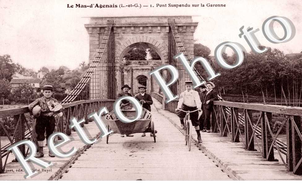 Pont suspendu sur la Garonne