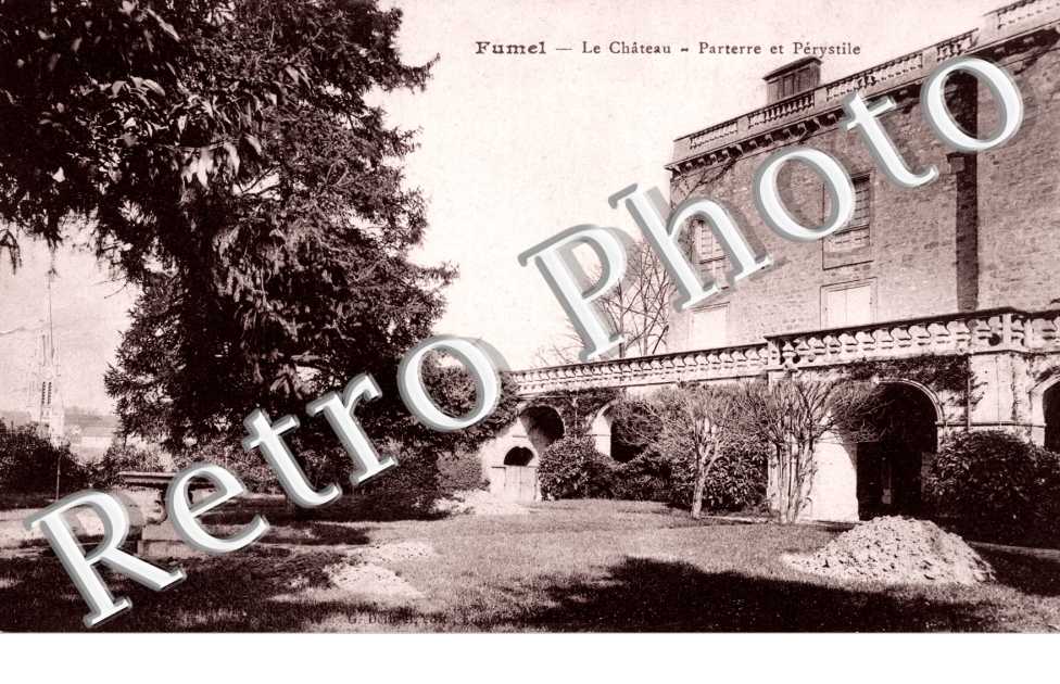 Chateau - parterre et Perystile