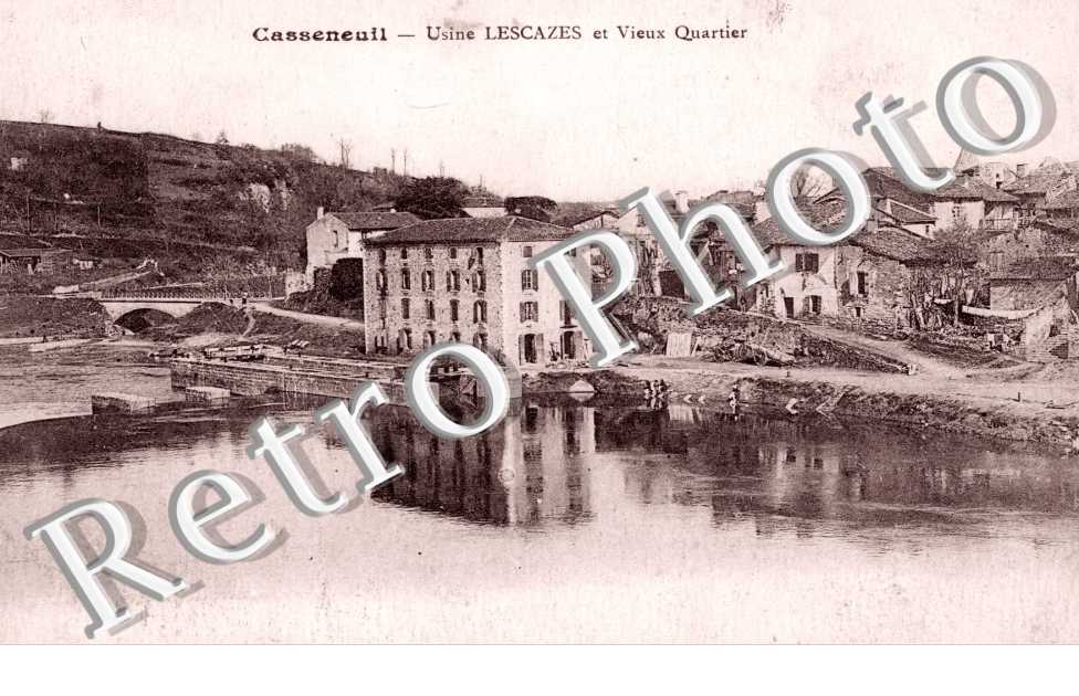 Usines Lescazes et vieux quartier