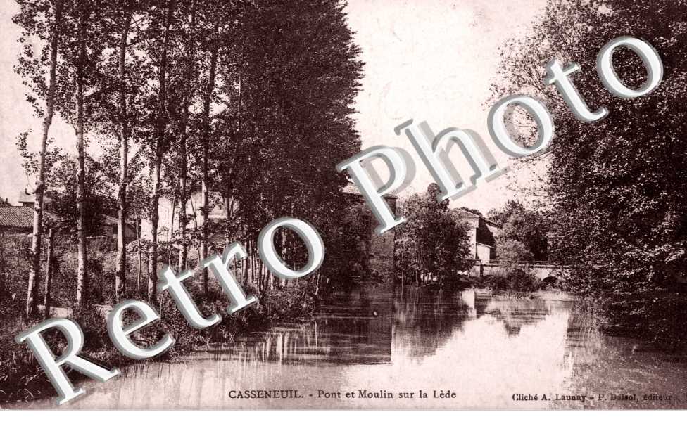 Pont et Moulin sur la Lede