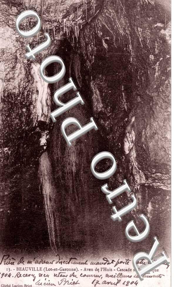 Cascade stalagmitique - Aven de l&#039;Huis
