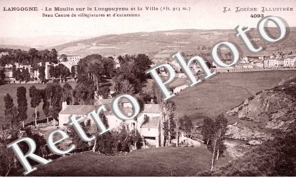 le Moulin sur le Longouyrou et la Ville