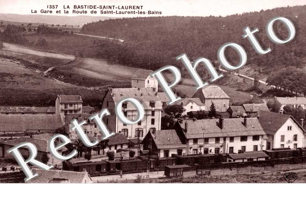 la gare et la route de saint laurent les bains