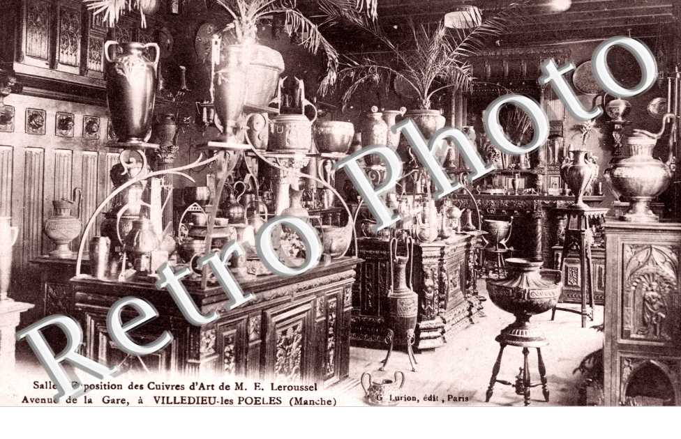 cuivres d&#039;art de M. E. Leroussel - venue de la gare - salle d&#039;exposition
