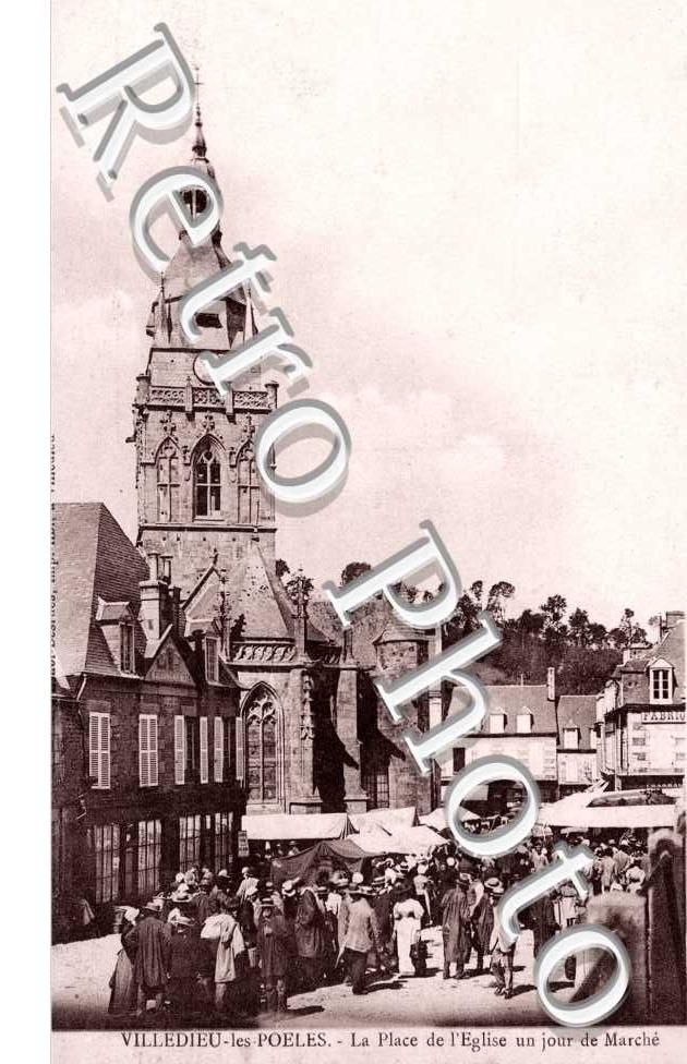 La place de l'Eglise un jour de marche