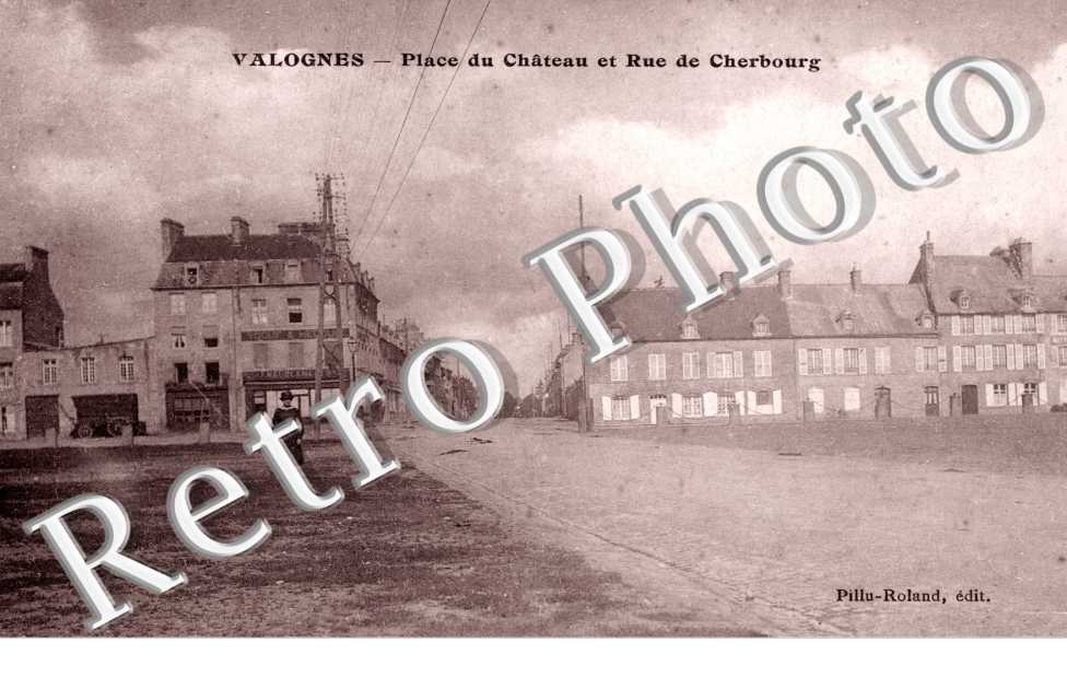 Place du chateau et rue de Cherbourg
