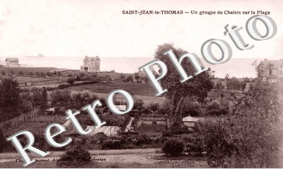 Groupe de chalets sur la Plage