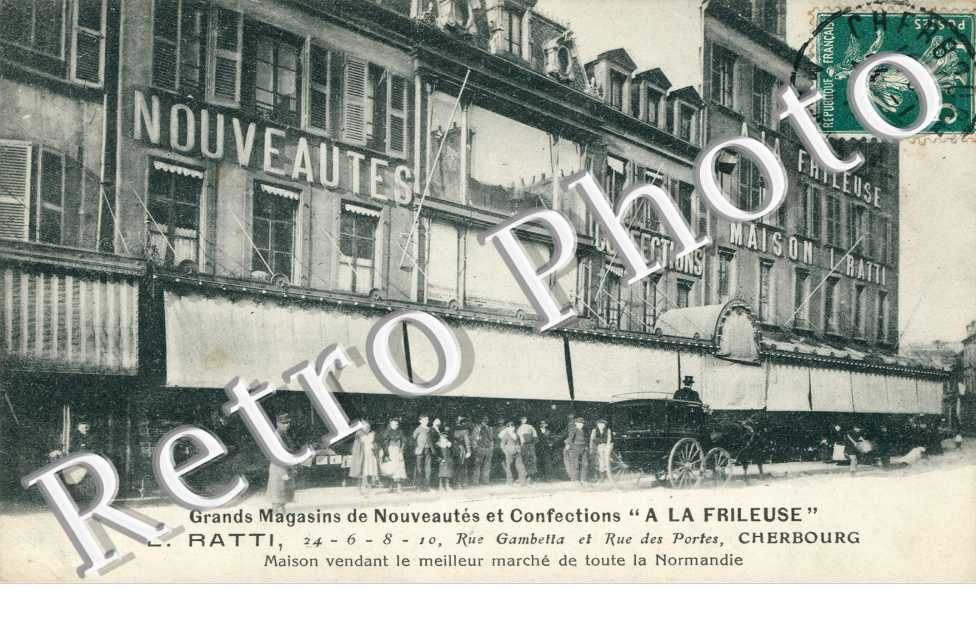 Rue Gambetta Grands Magasins de Nouveautes et Confections A la Frileuse L. Ratti