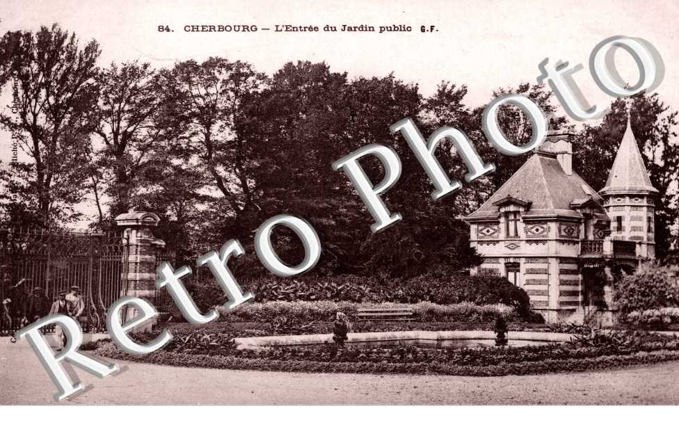 l'entree du jardin public