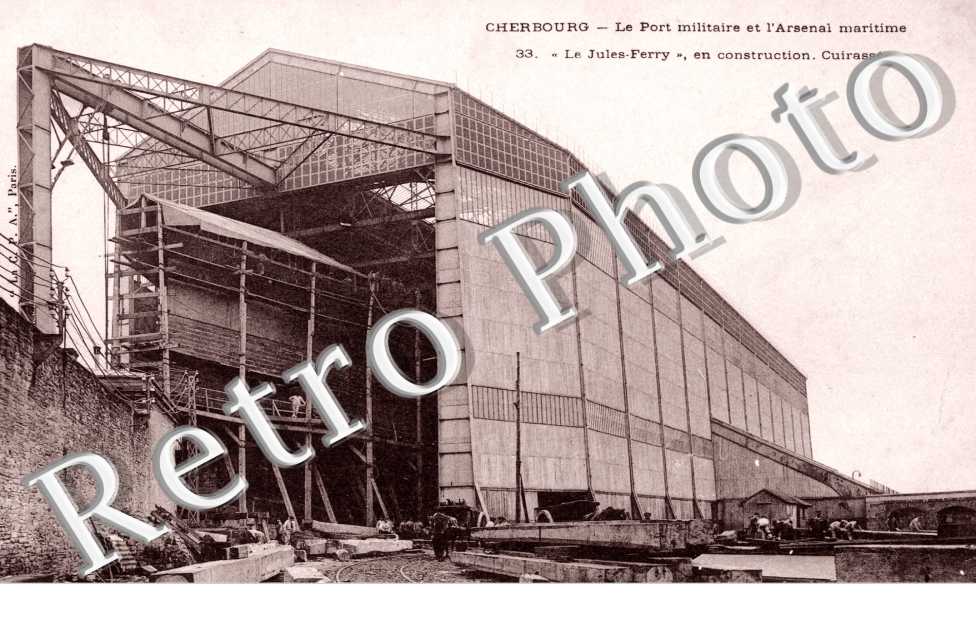 Port militaire et Arsenal maritime, le Jules Ferry en construction