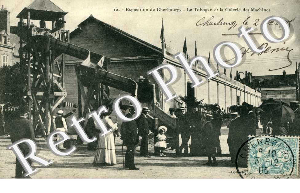Exposition, le tobogan et la Galerie des Machines