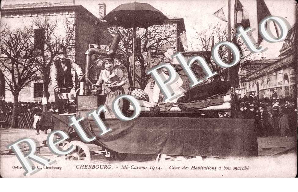 Mi Careme 1914 - Char des Habitations a bon Marche