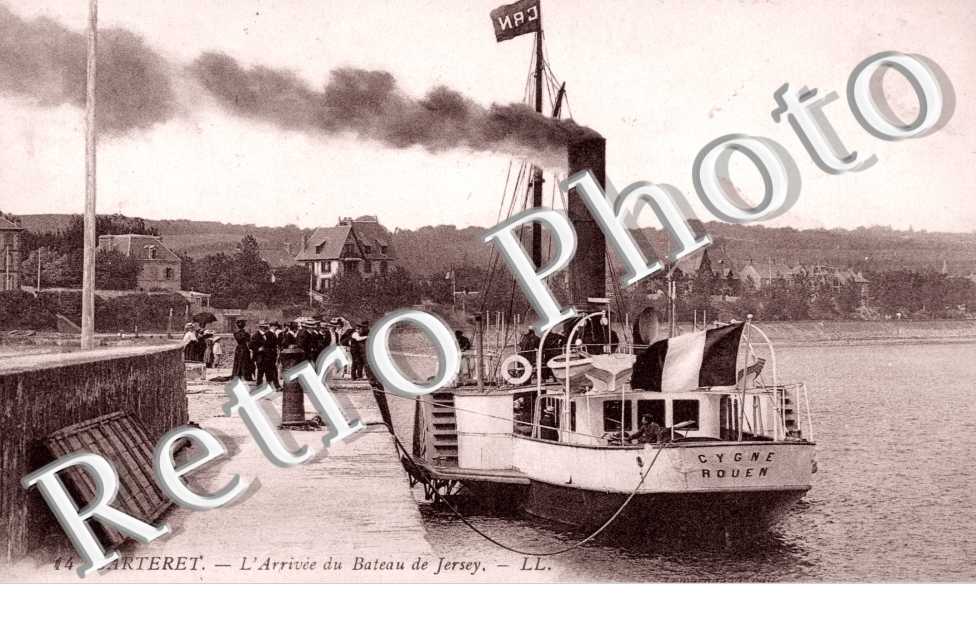 l&#039;arrivee du bateau de Jersey