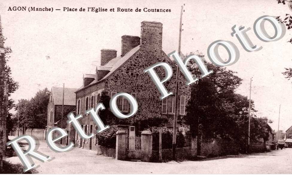 Place de l&#039;Eglise et Route de Coutances
