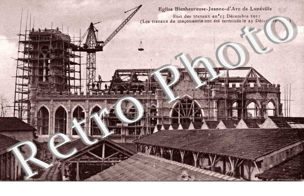 Eglise Bienheureuse Jeanne d'Arc - Etat des Travaux au 15 décembre 1911