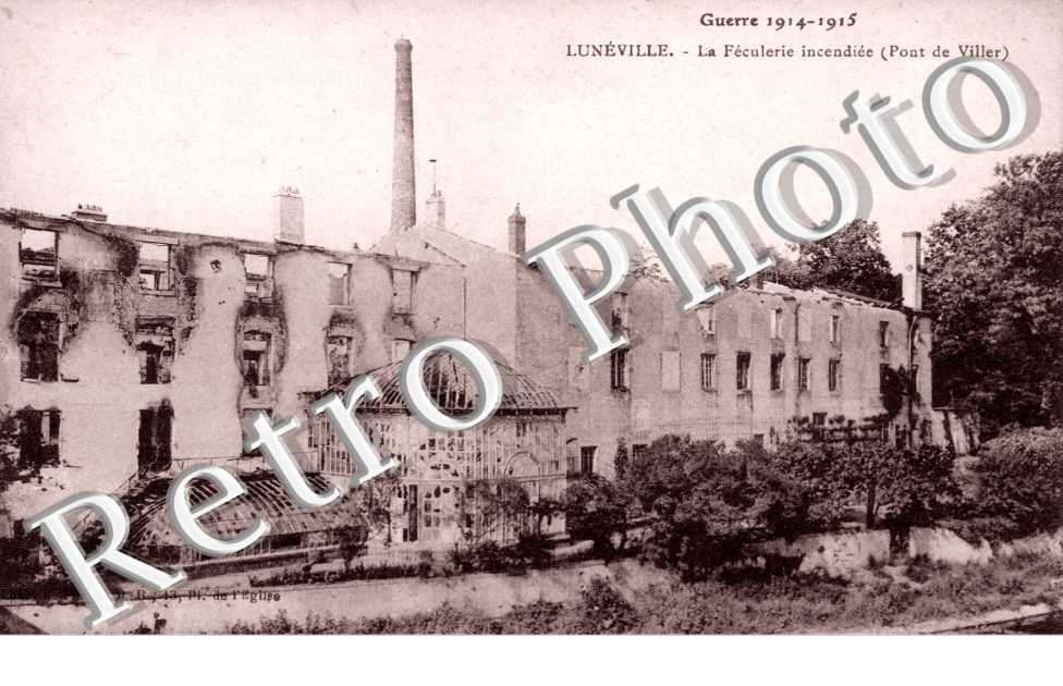 La Feculerie incendiee