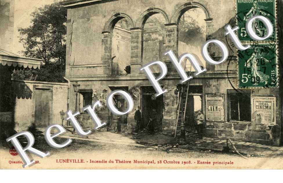 Incendie du theatre municipal