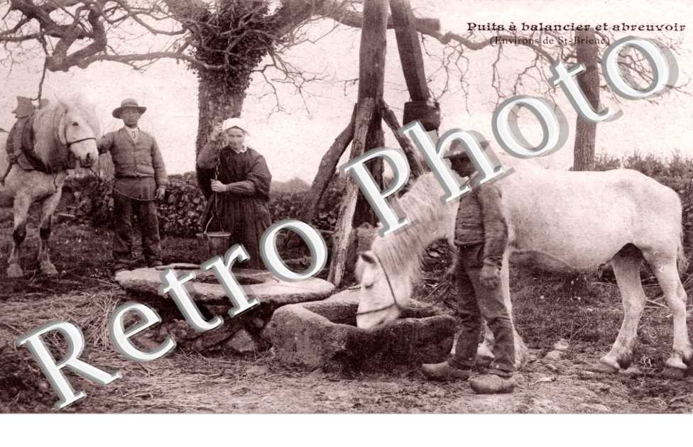 Puits a balancier et abreuvoir
