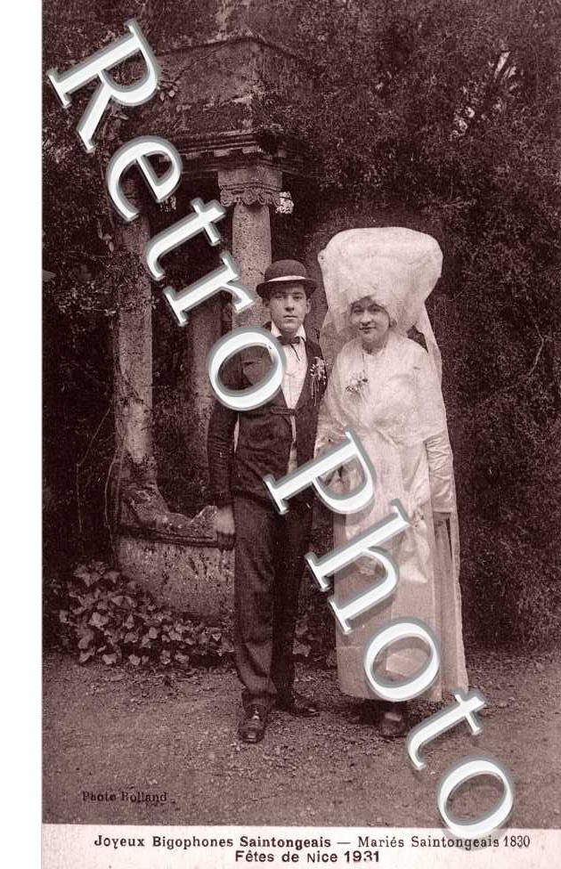 joyeux bigophones Saintongeais Maries Saintongeais Fetes de Nice 1931