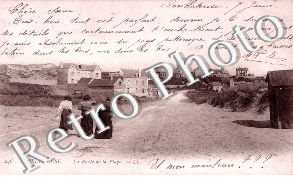 la route de la plage