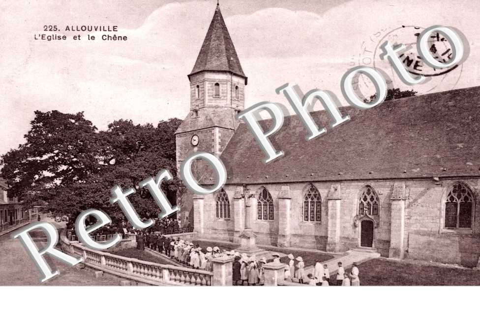 l&#039;eglise et le chene