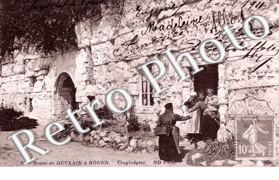 Troglodytes - route de Duclair a Rouen