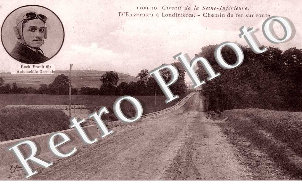 chemin de fer sur route