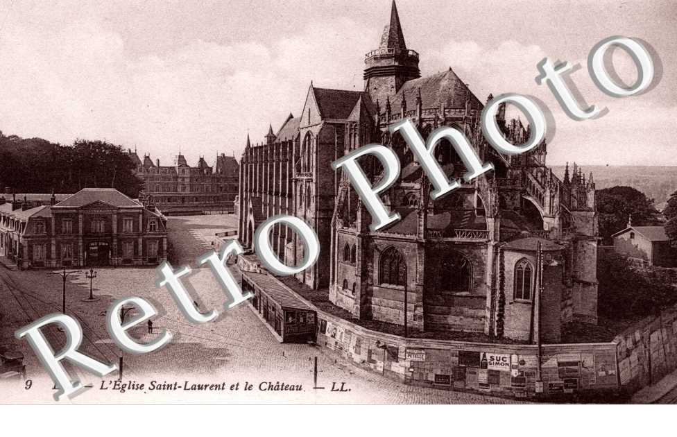 Eglise saint Laurent et le Chateau