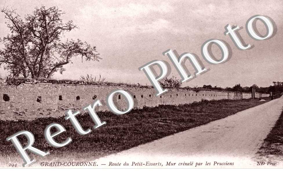 Route du Petit-Essarts, Mur crenele par le Prussiens
