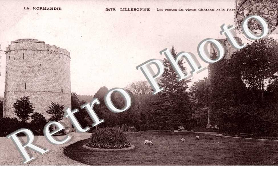 Les restes du vieux chateau et le parc